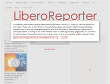 Tablet Screenshot of liberoreporter.it